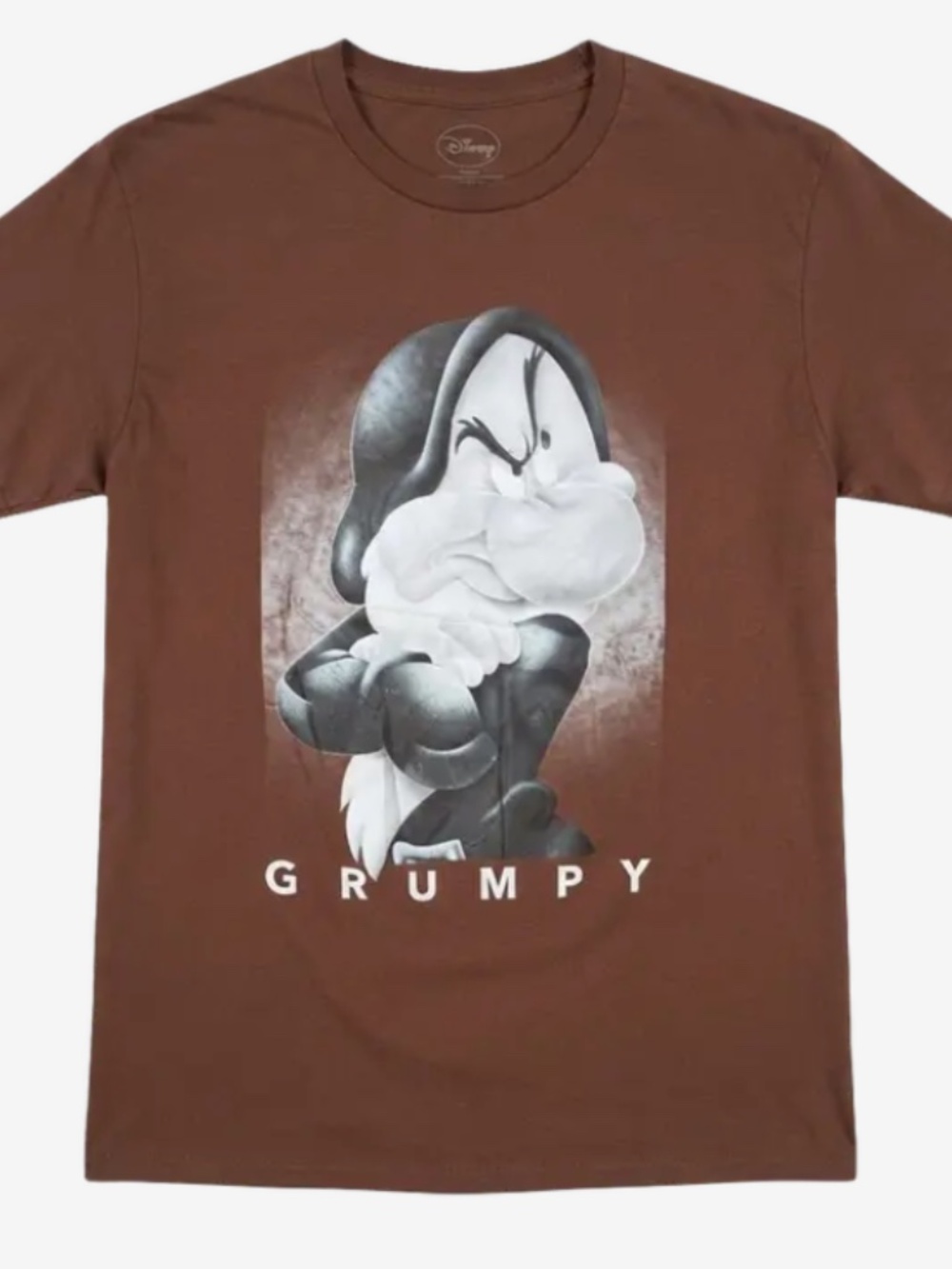 Disney Grumpy Seven Dwarfs Graphic T-Shirt Brown